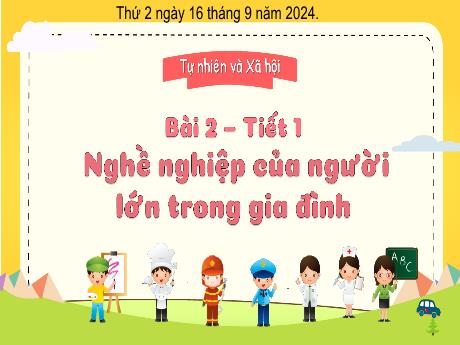 Bài giảng Tự nhiên và Xã hội 2 (Kết nối tri thức) - Bài 2 - Nghề nghiệp của người lớn trong gia đình (Tiết 1) - Năm học 2024-2025