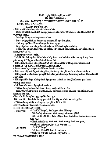 Giáo án các môn Tiểu học - Tuần 11 - Năm 2024-2025