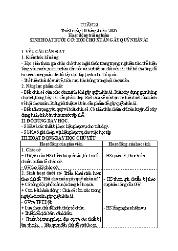 Giáo án các môn Tiểu học - Tuần 22 - Năm 2024-2025