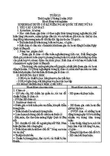 Giáo án các môn Tiểu học - Tuần 23 - Năm 2024-2025