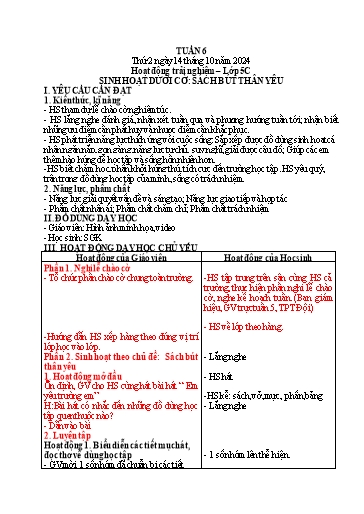 Giáo án các môn Tiểu học - Tuần 6 - Năm 2024-2025 - Nguyễn Thị Kim Chi