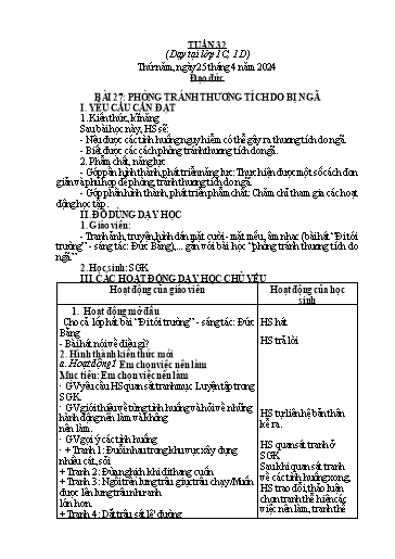 Giáo án Đạo đức 1 - Tuần 32 - Năm học 2023-2024