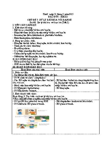 Giáo án Đạo đức + Mĩ thuật + Hoạt động trải nghiệm Tiểu học (Kết nối tri thức) - Tuần 29 - Năm học 2024-2025