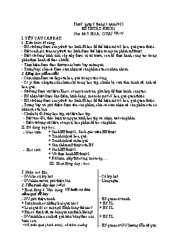 Giáo án Đạo đức + Mĩ thuật + Hoạt động trải nghiệm Tiểu học - Tuần 25 - Năm học 2024-2025