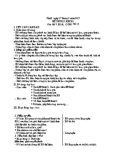 Giáo án Đạo đức + Mĩ thuật + Hoạt động trải nghiệm Tiểu học - Tuần 23 - Năm học 2024-2025