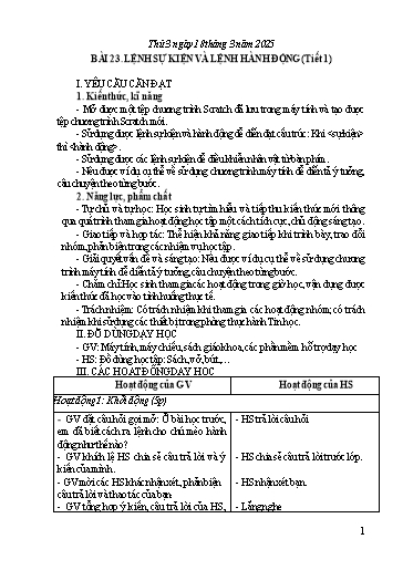 Giáo án Tin học 4 - Tuần 27 - Năm học 2024-2025