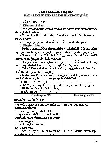 Giáo án Tin học 4 - Tuần 28 - Năm học 2024-2025